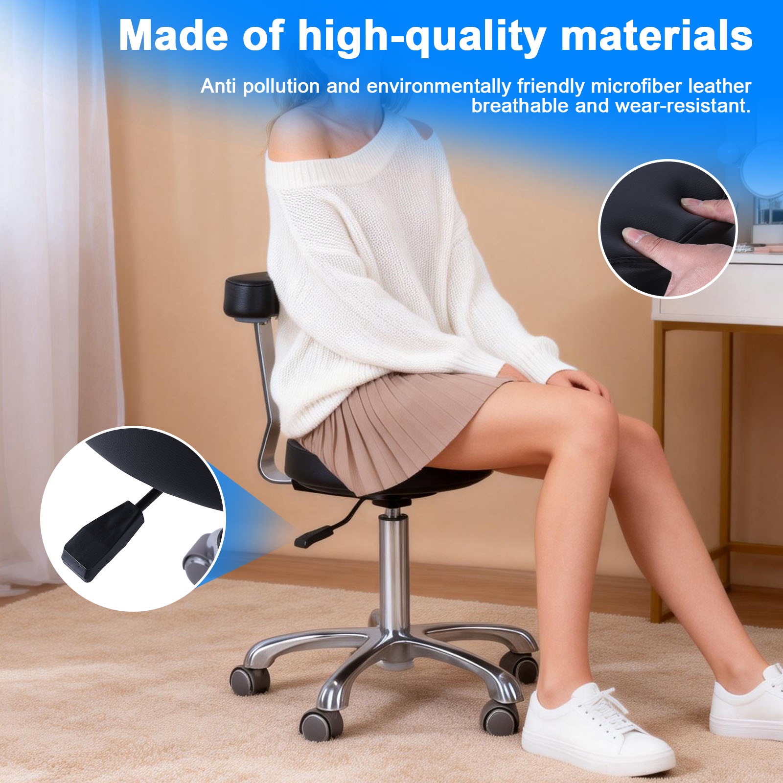 Heavy Duty Rolling Chair with  – Medical Lab Chair Bewertung und Preis