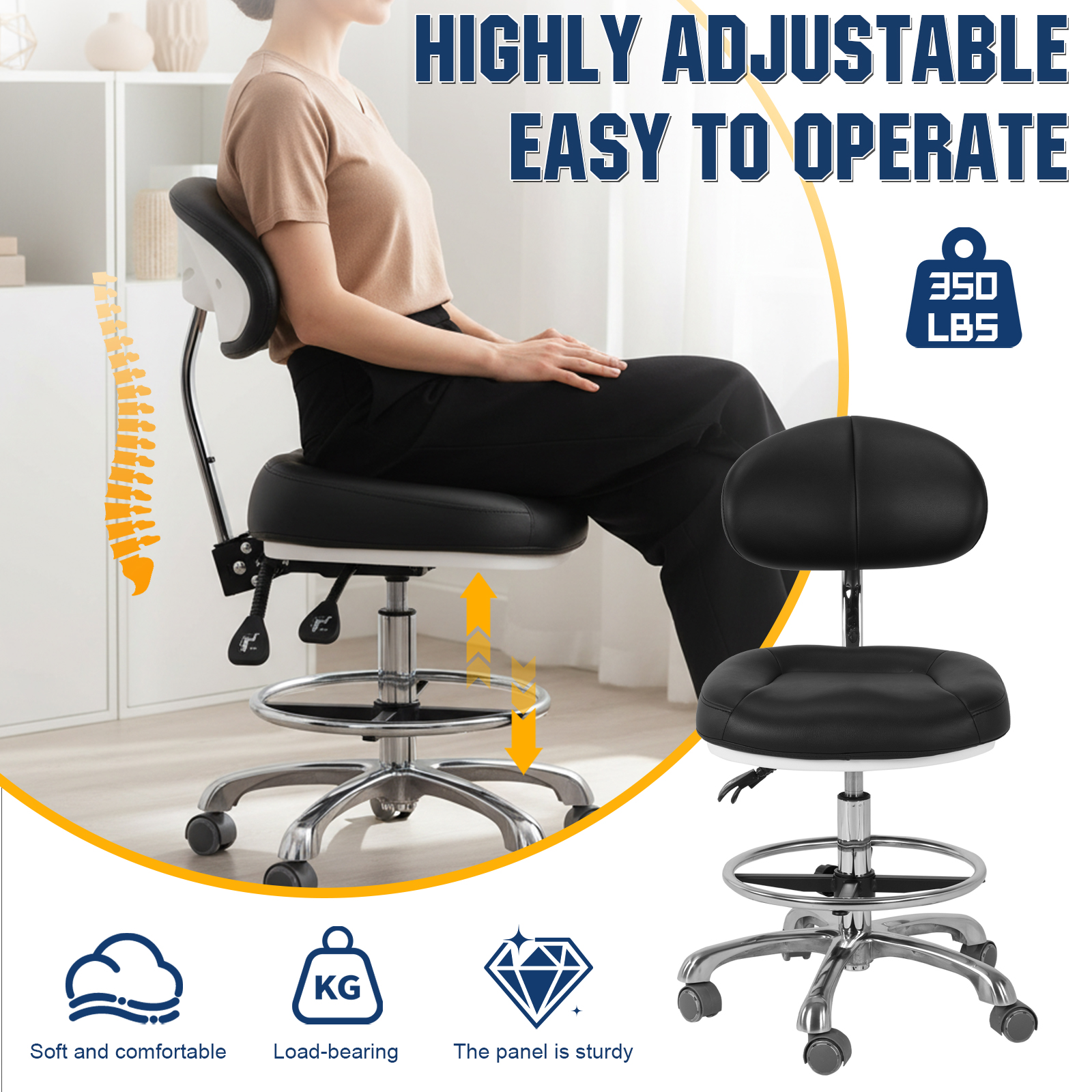Swivel Tall Office Chair with  – Medical Lab Chair Bewertung und Preis